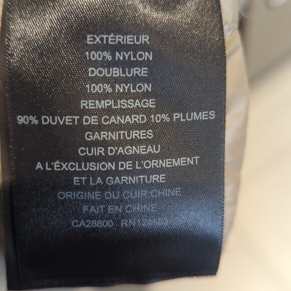 Women's Rudsak Down Filled Duck Feathers Light Brown Jacket - S Like New - Picture 8 of 12